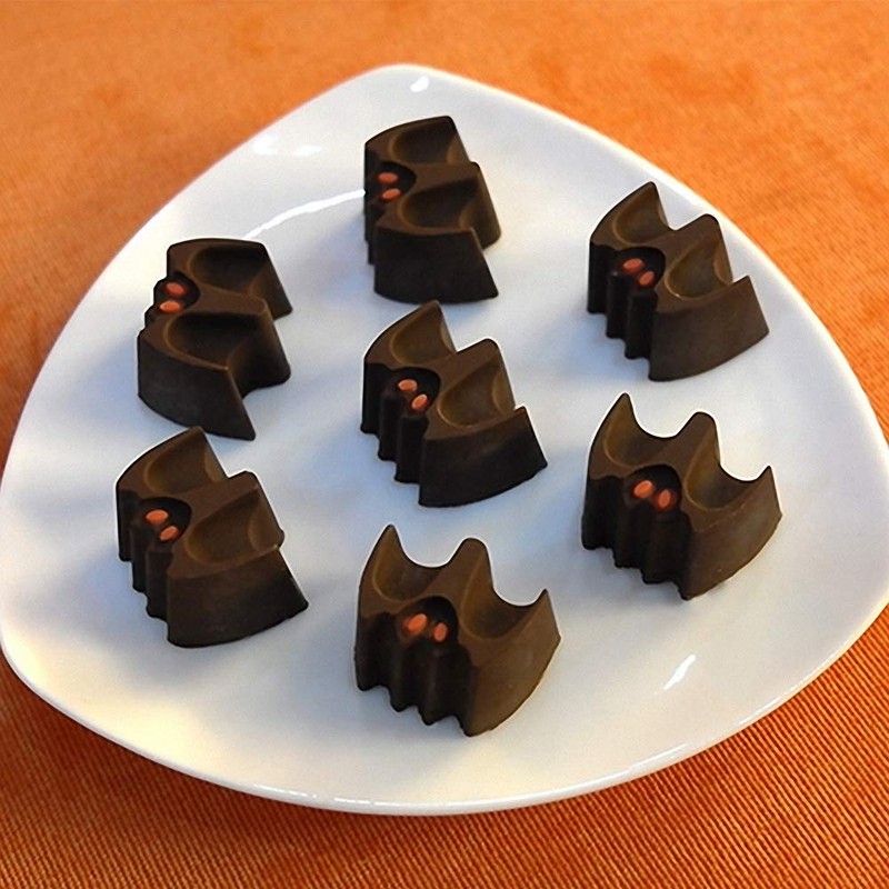 2Pack Halloween Bat Chocolate Candy Molds, Bat Silicone Fat Bomb Gummy Mini S... gallery