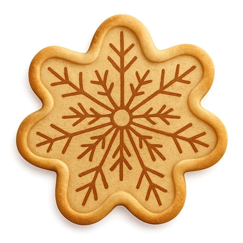 Radiant Snowflake Cookie Cutter & Stamp, Fondant & Clay – 4×4