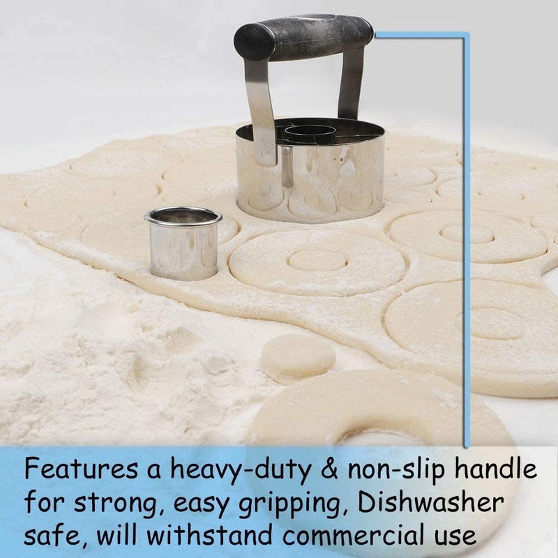 Professional Baking Tool, Donut Cutter 3.5 Inch, Stainless Steel gallery