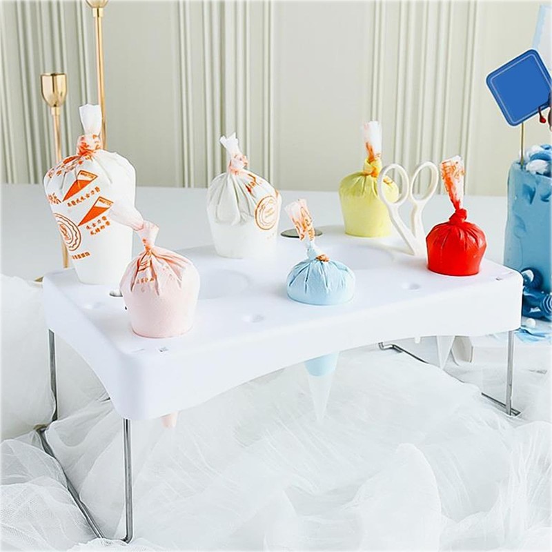 Decorating Piping Bag Holder Cake Decorating Icing Bag Stand 12-Cavity Pastry... gallery