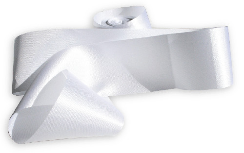 WHITE SATIN CAR RIBBON 50MM X100 YARDS WEDDING CAR DECOR