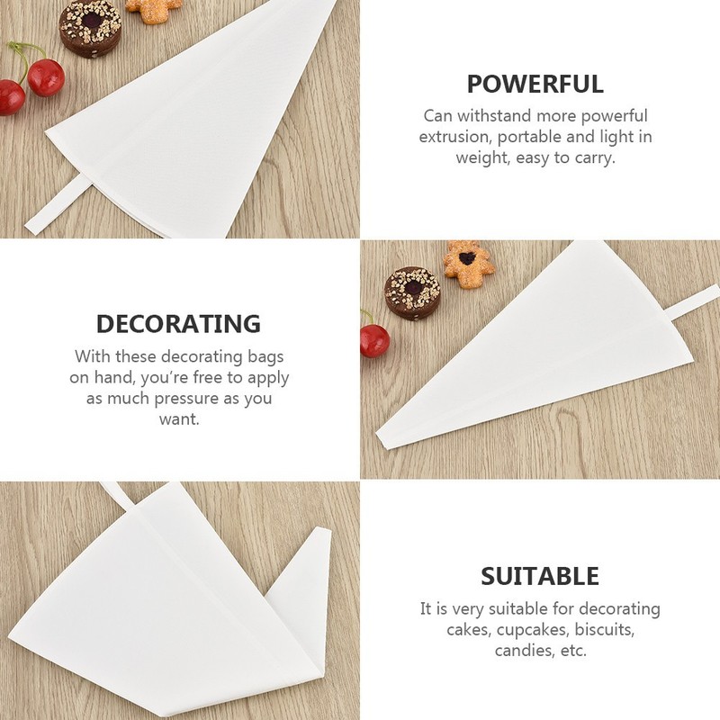 3 Pcs Cake Icing Bags Reusable Cotton Canvas Pastry Bags for Baking gallery