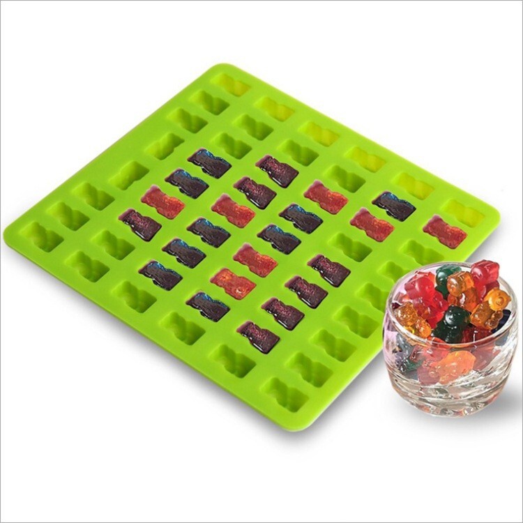 50 Holes*3 pc gummy Bear silicone mold chocolate candy DIY mold Small Size Snake gallery