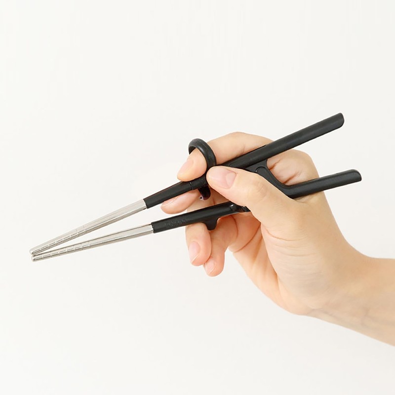 Edison Friends Training Chopsticks for Adults Stainless Right Handed, Beginne... gallery