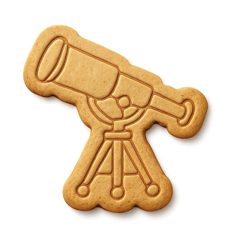 Old-world Telescope Cookie Cutter & Stamp, Fondant & Clay – 4×3.2