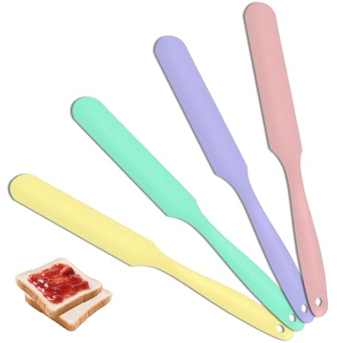 Pcs Jar Spatula Silicone Long Scraper, Food-grade Cream Spatulas, Heat 4