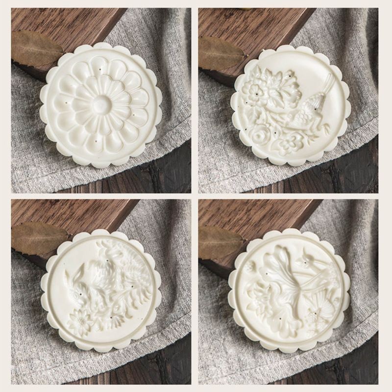 Mooncake Mold 125g with Chinese Style Stamps Set Mid-autumn Fondant Cookies gallery
