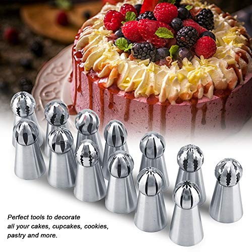 13-Piece Professional Cake Decorating Kit with Frosting Tips, Piping Bags, gallery