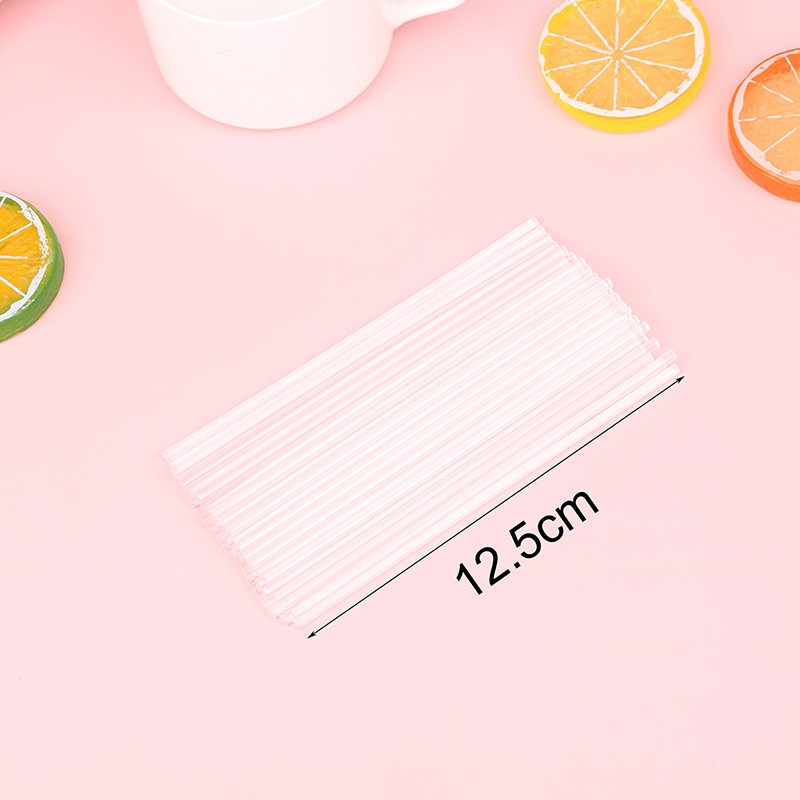 50 Pcs Transparent Acrylic Sticks Reusable Cake Pops Stick For Making Dessert gallery