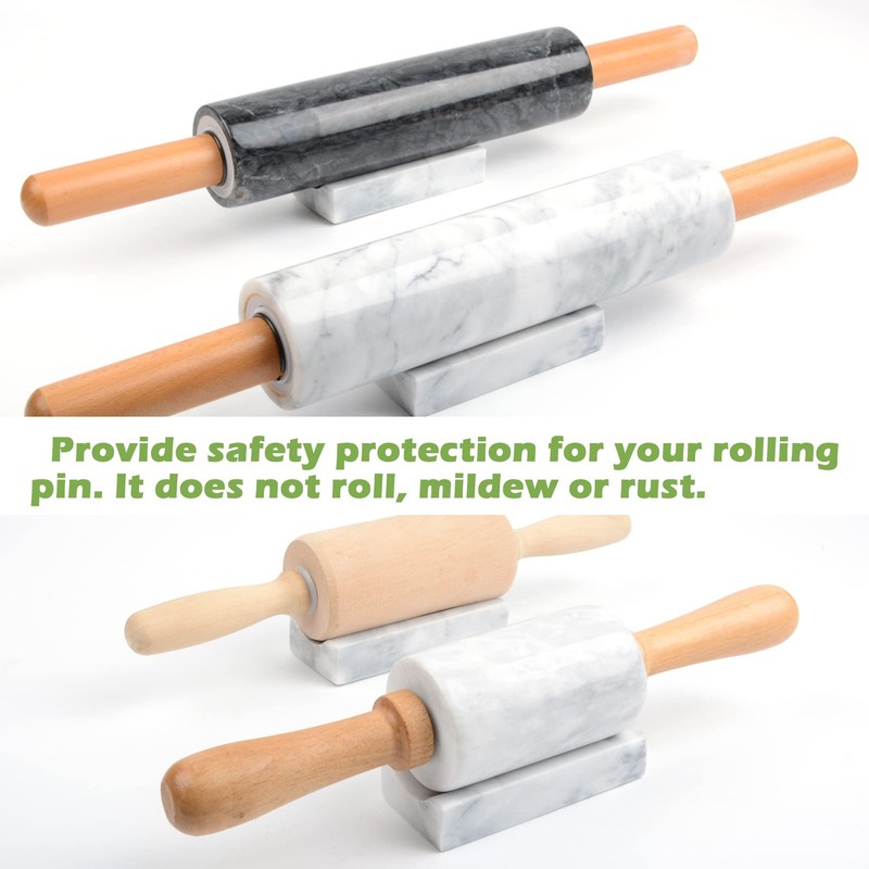 Marble Rolling Pin Holder,Rolling Pin Display Rack,Suitable for Storing Rolling gallery