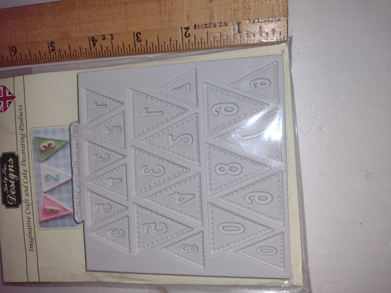 Katy Sue Designs KSD Silicone Mould Bunting Numbers Cake Chocolate Decorations gallery