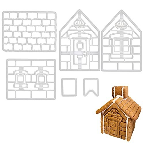 Gingerbread House Cookie Cutter Set - Holiday Baking Tool for Xmas Treats gallery