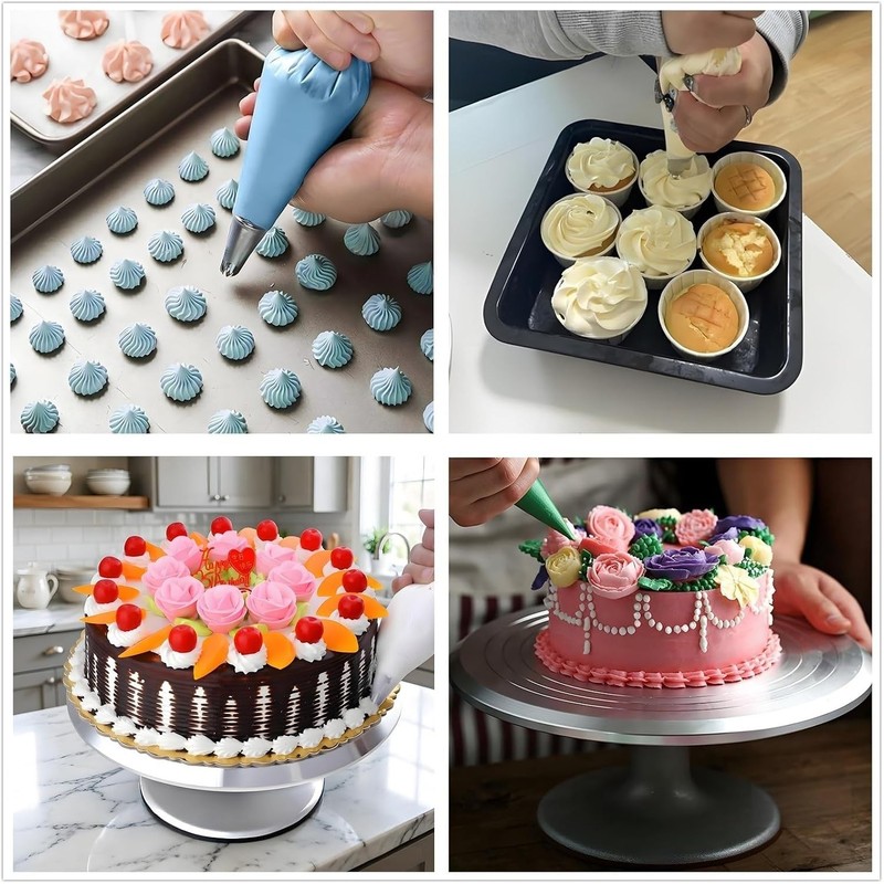 Professional Cake Decorating Kit: 237 Pcs with Turntable & Essential Tools gallery