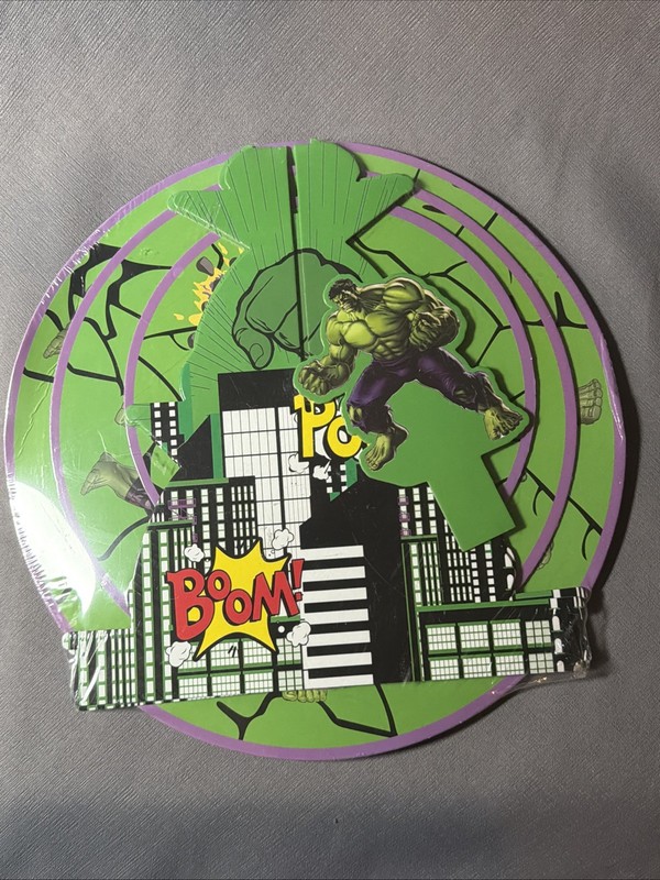 3-tier Cardboard Cupcake Stand Marvel’s Incredible Hulk Superhero Theme Party -A