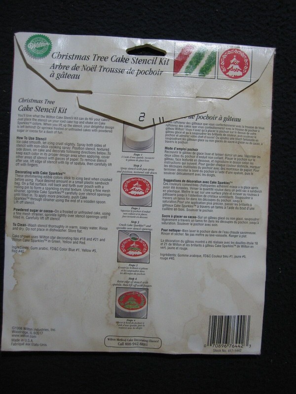 Wilton Cake Stencil Kit - Christmas Tree - Includes Shipping! gallery