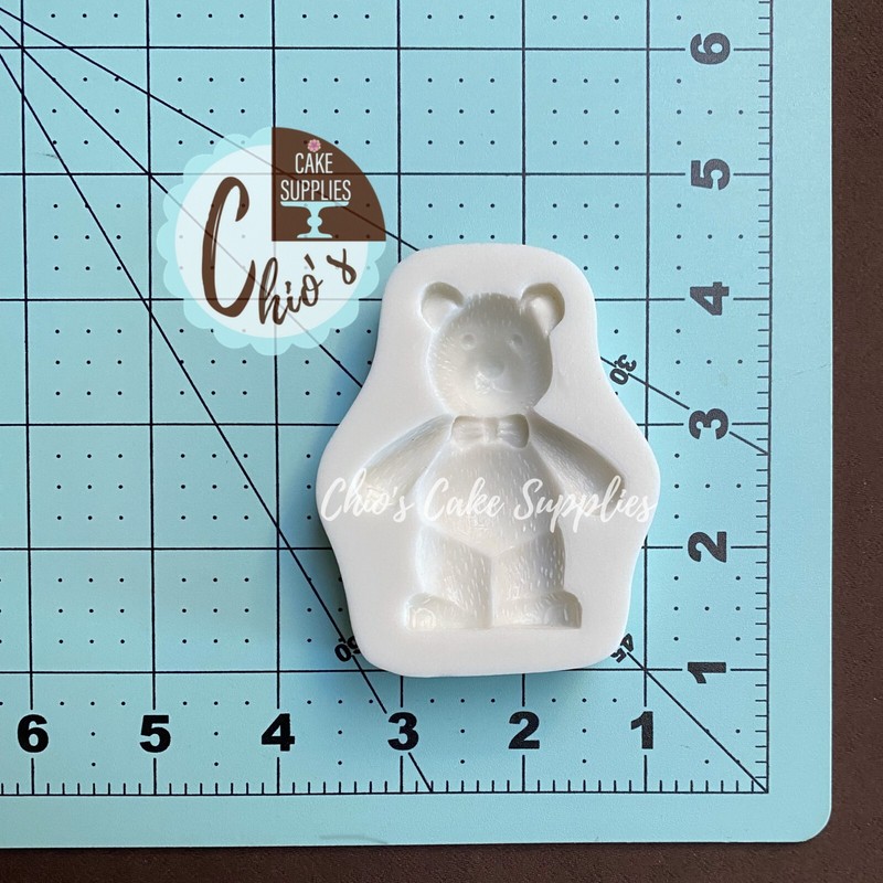 Teddy Bear Silicone Mold 2" H gallery