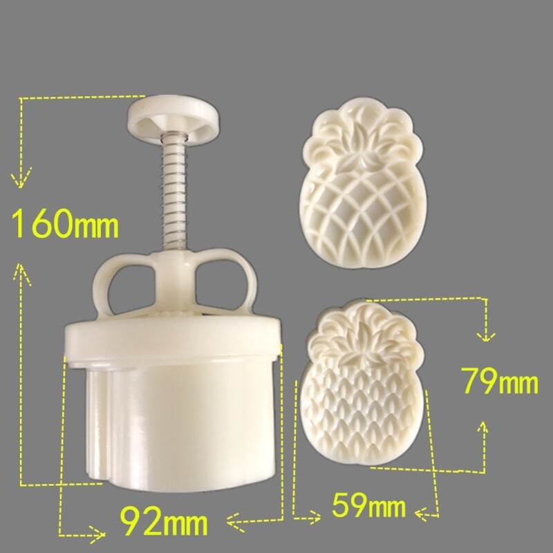 Pineapple Mooncake Mold Cookie Hand Operation DIY Fun Tool Accessory