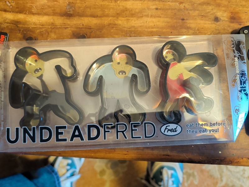 Halloween 2013 Undead Fred Zombie Cookie Cutters New In Box With Recipe on Back