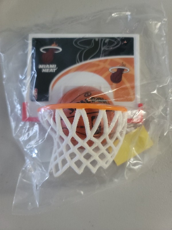 Miami Heat NBA Cake Topper Basketball Hoop DecoPac DISCONTINUED 32807