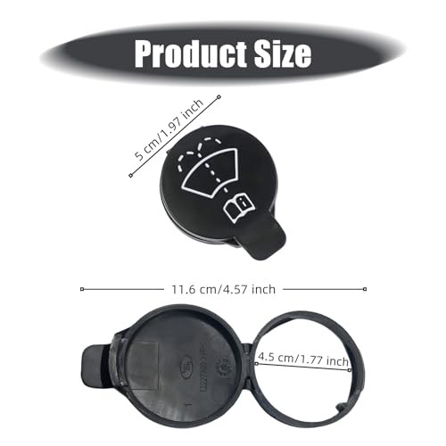 Washer Fluid Cap, Windshield Wiper Washer Fluid Reservoir Tank 13227300 Black gallery