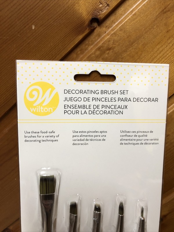 Wilton 5 pc DECORATING Brush SET Food Safe Cake Cookie Decorating Cooking Baking gallery