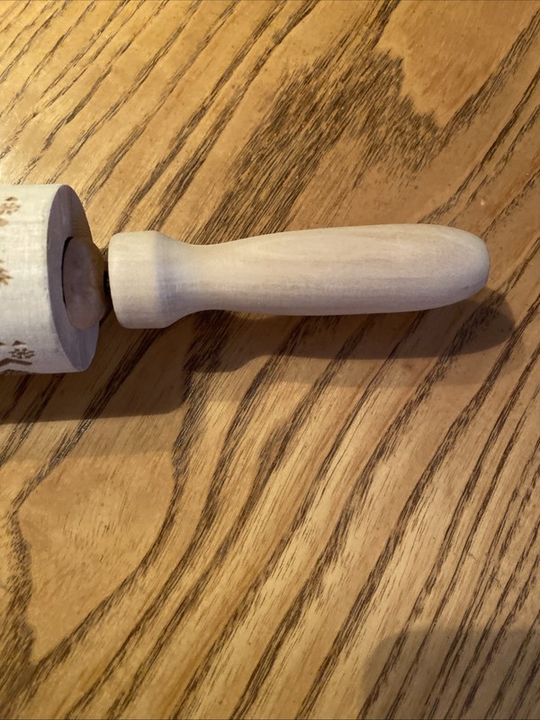Christmas Embossing Rolling Pin Engraved Wood Wooden Embossed Reindeer Tree gallery