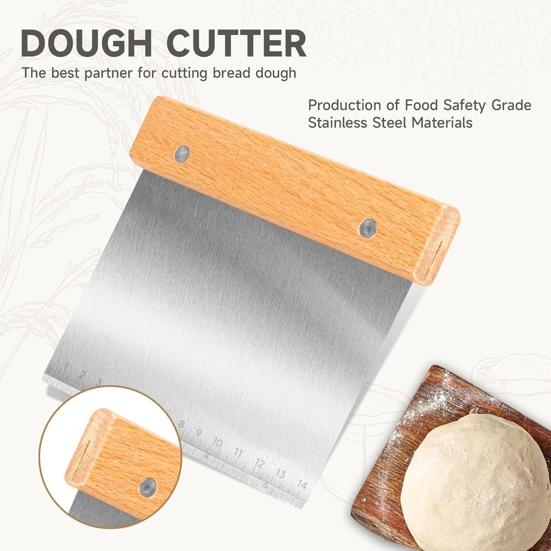 Baking Essentials: High-Quality Bread Lame with Scraper, Blades & Protection gallery