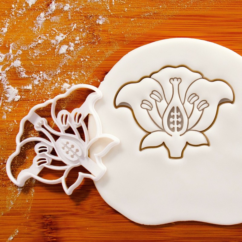 Flower Reproductive System Cookie Cutter – science biology class pollination bee