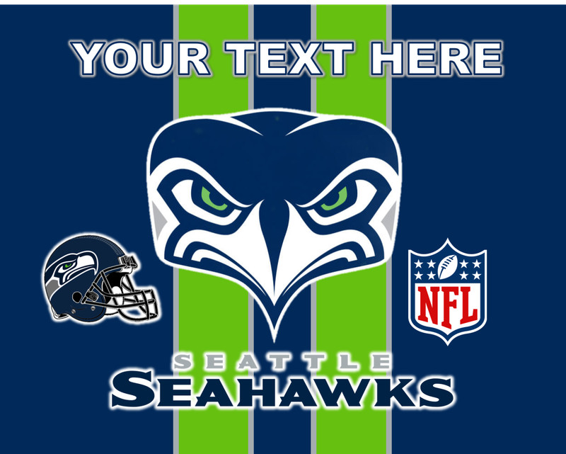Seattle Seahawks Edible Image Topper for Cake. Edible Pre Cut Stickers gallery