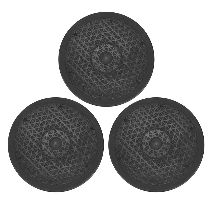 3Pcs 10inch Rotating Swivel Stand with Steel Ball Bearings Rotating Plate, Black
