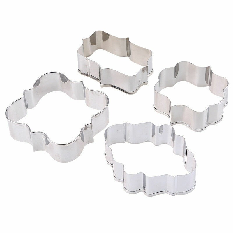 Stainless Steel Plaque Cutter Mold Cookie Cake Frame Oval Square Rectangle gallery