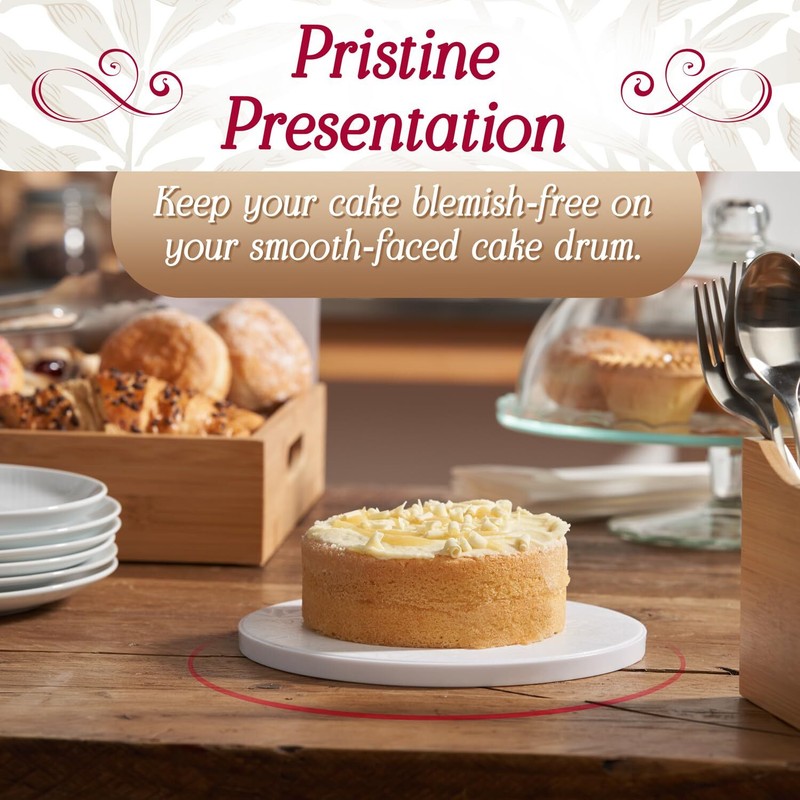 Silver Cake Boards 14 Inch Round - 1/2 inch Thick Cake Boards aka Cake Drum S... gallery