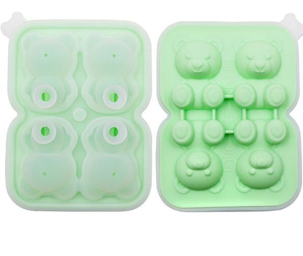 Silicone Bear Ice Molds, Cute Pastry Baking Molds 3D Kids Bear Ice Making Trays gallery