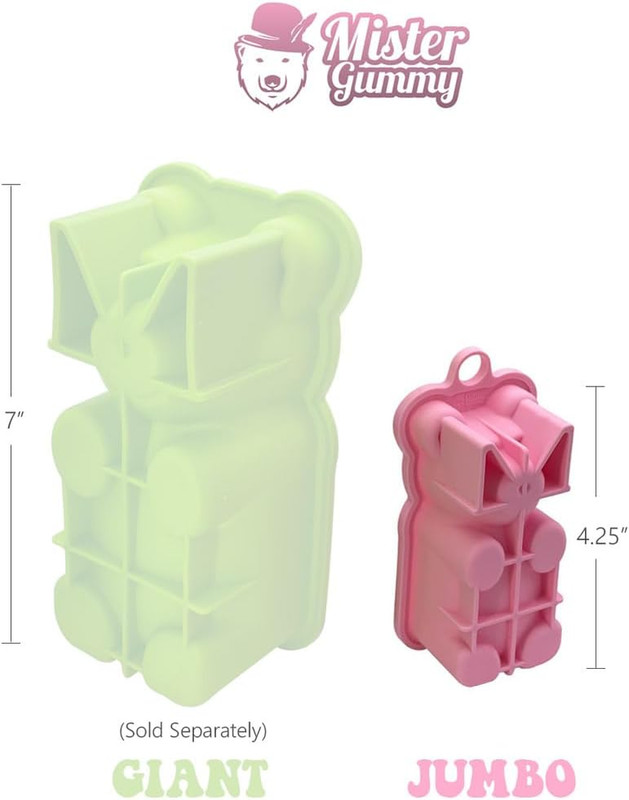 DIY Jumbo Gummy Bear Mold by | Make Your Own Medium Sized Gummy Bears, Choco…