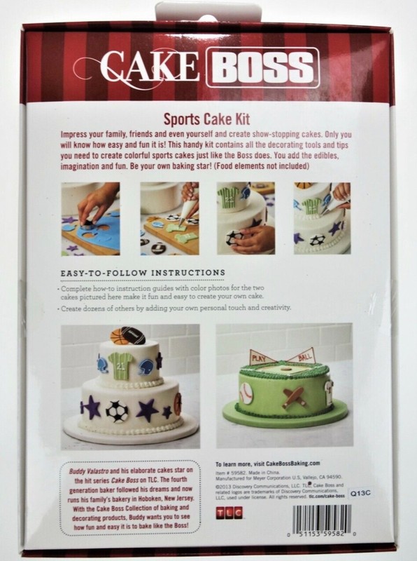 Cake Boss Sports FOOTBALL Cake Kit 28-piece Decorating Kit Cake Superbowl gallery