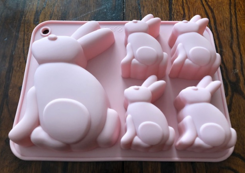 EASTER BUNNY SILICONE FONDANT CHOCOLATE CANDY SOAP MOLD gallery