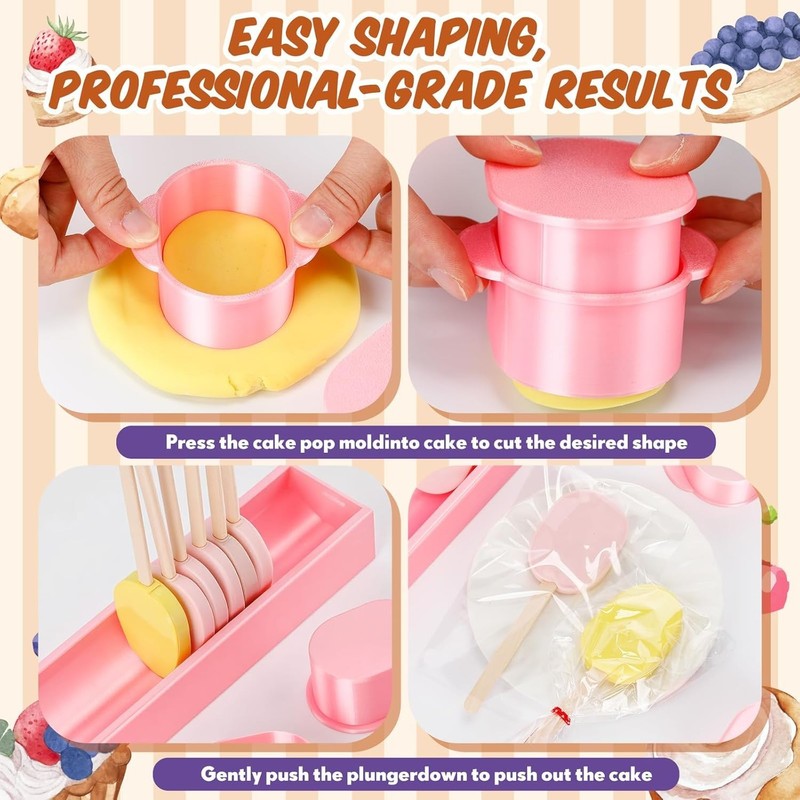 Cakesicle Cutter Tray with Ribbons - Baking Set gallery