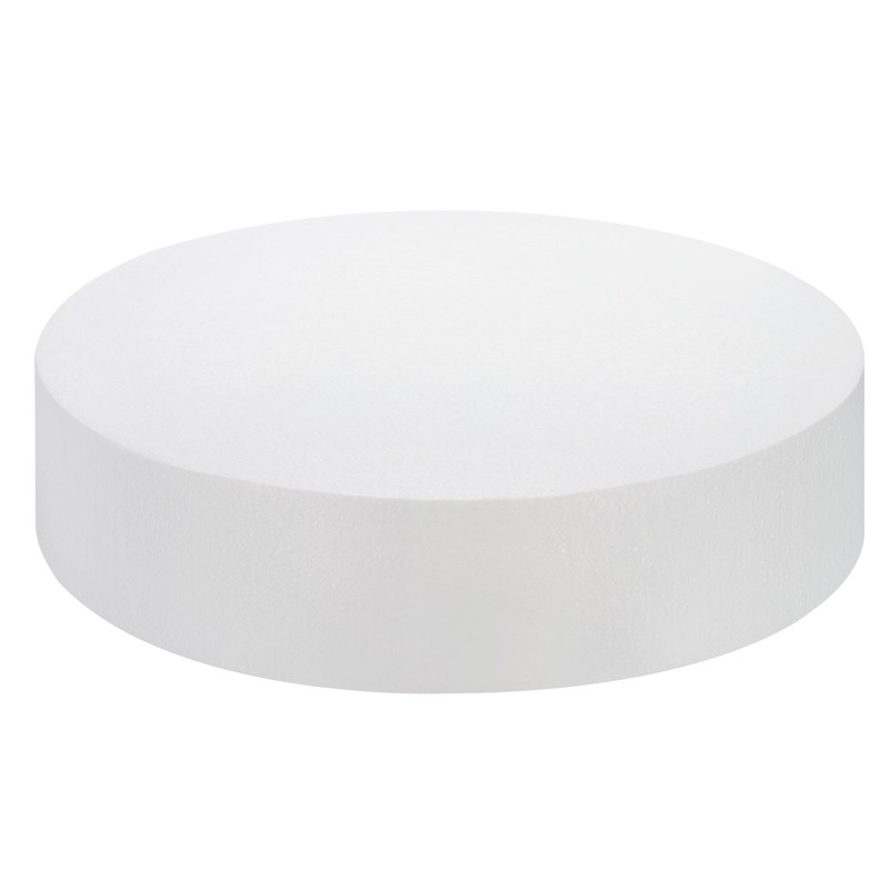 Round Foam Cake Dummy 14 Inch x 2.8 Inch Circle Dummy Cake Set for Wedding Cakes