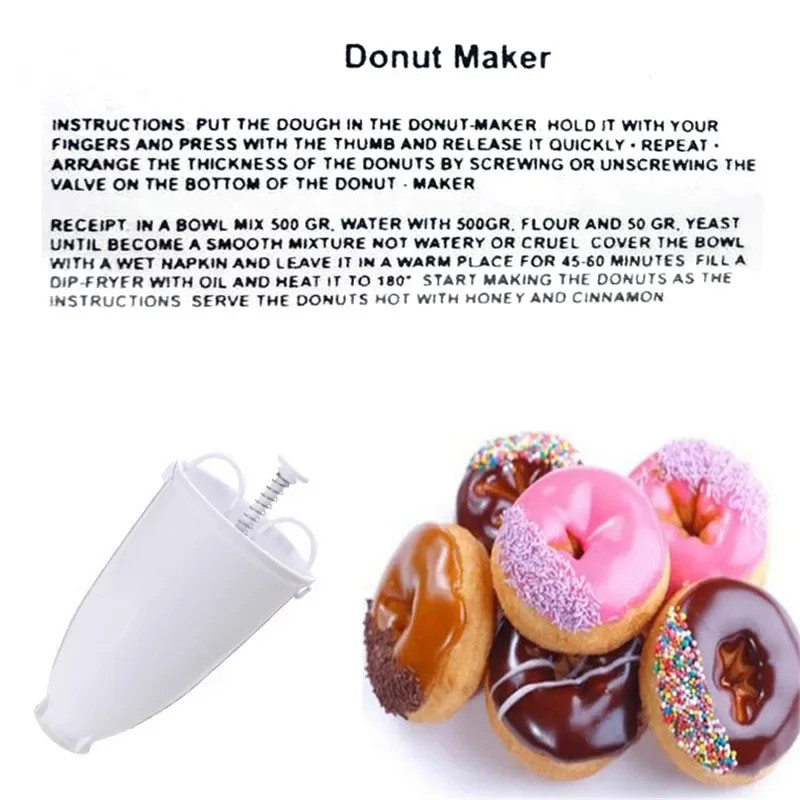 DIY Donut Maker Dispenser Pastry Baking Tool Dessert Mold Kitchen Gadget gallery