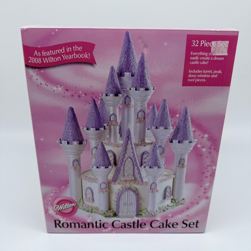 Wilton Romantic Castle Cake Set 32 Piece Decorating Kit 301-910 New In Box