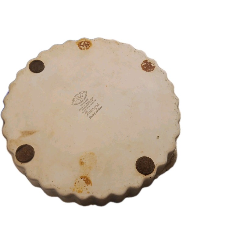 WHITE QUICHE DISH W/ FLOWERS YELLOW RIM. gallery