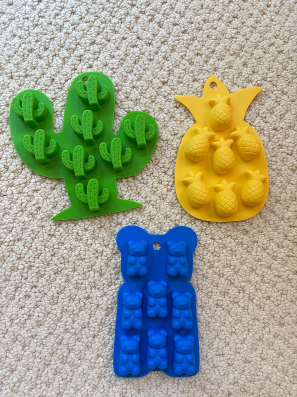 Silicone Candy Molds Pineapple Bears Cactus