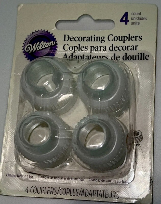Decorating Couplers 4/Pkg 070896419897! Brand New!! Sealed!!