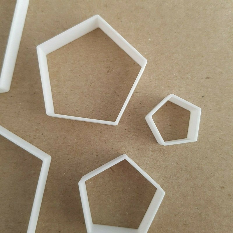 Pentagon Shape Mini Fondant Cutter Small Sugarcraft Icing Tiny Sharp Stencil gallery