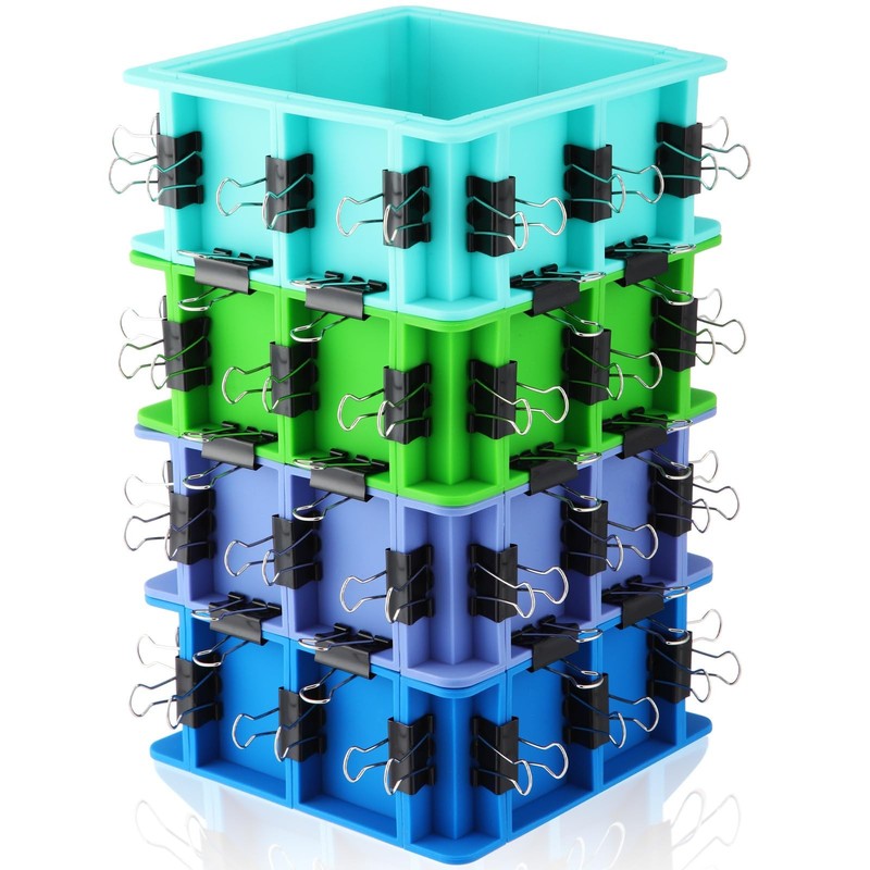 Lineshading 4 Sets Adjustable Mold 4 Sets, green, purple, blue, light blue