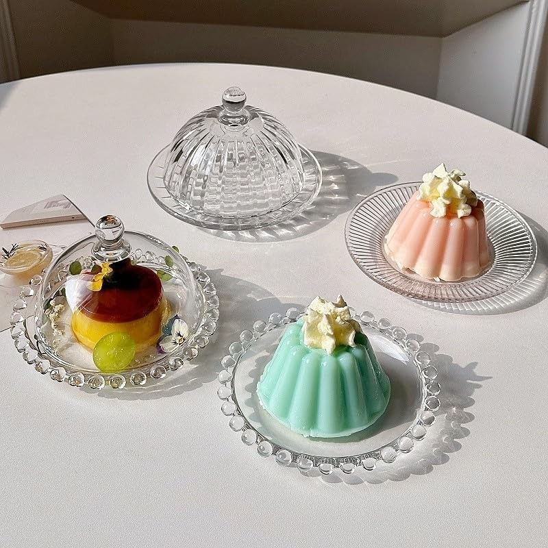 Stylish Clear Glass Cake Dome & Cloche - Effortless Maintenance & Freshness gallery