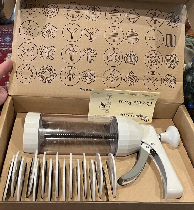 Pampered Chef Cookie Press In Box With Manual