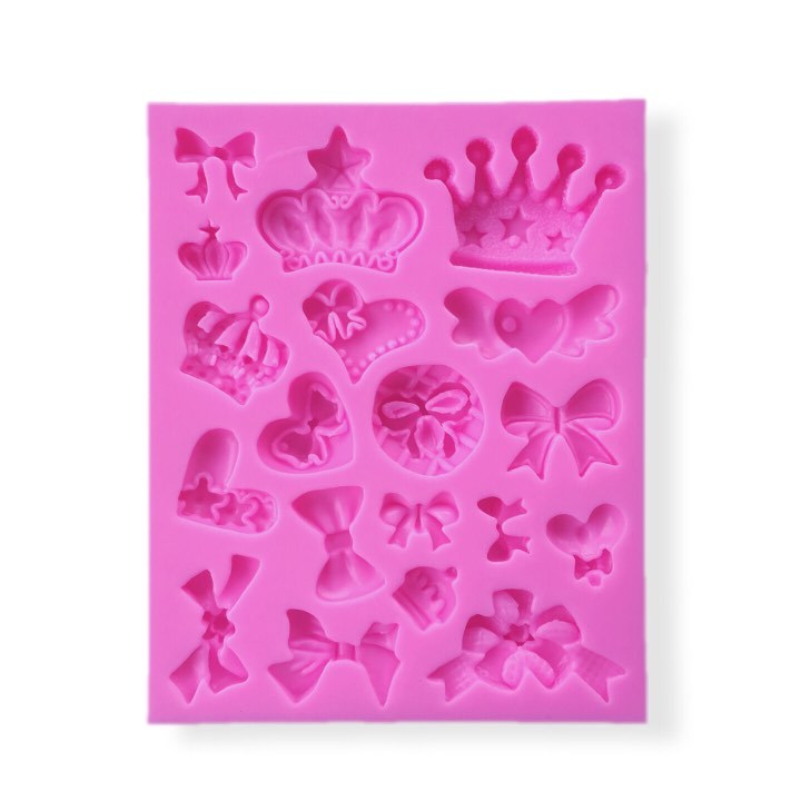 Bows Crowns Hearts Pendants Silicone Mold | Bakell®