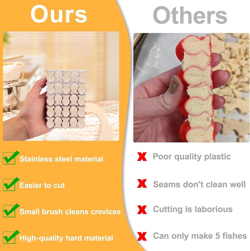 Gold Fish Cracker Cutter 25 Cavity Fish Cookie Cutter Mini Gold Fish Shapes gallery