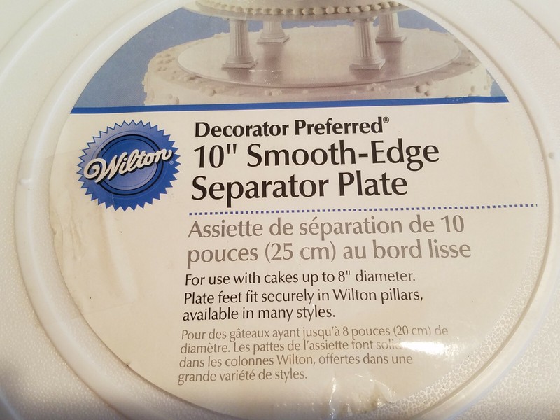 Wilton Decorator Perferred 10" Smooth-Edge Separator Plate #302-4103 (NEW) gallery